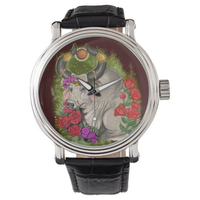 Taurus Zodiac Sign Watch (Front)