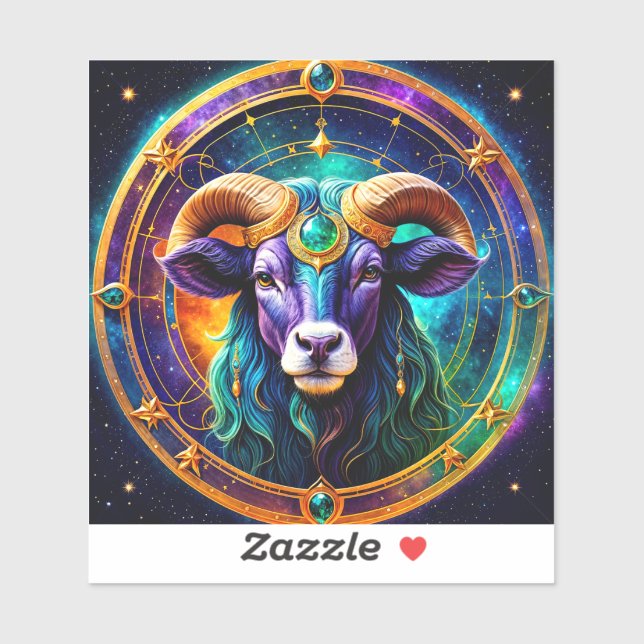 Taurus Zodiac Stickers, Celestial Zodiac (Sheet)