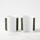Taurus Zodiac Sybol on Olive Green Digital Camo Coffee Mug Set (Side)