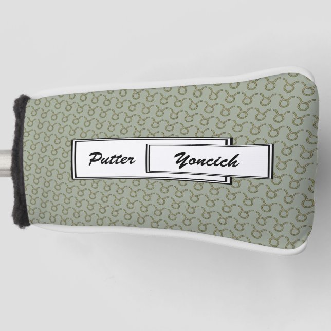 Taurus Zodiac Symbol Element by Kenneth Yoncich Golf Head Cover (Front)