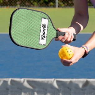 Taurus Zodiac Symbol Element by Kenneth Yoncich Pickleball Paddle
