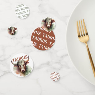 Taurus Zodiac Themed Birthday Party Confetti