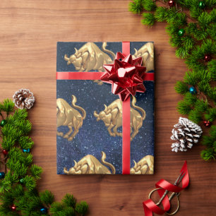 Taurus Zodiac Wrapping Paper