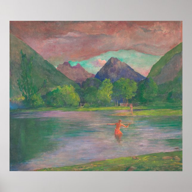 Tautira River - John La Farge Fine Art Poster (Front)