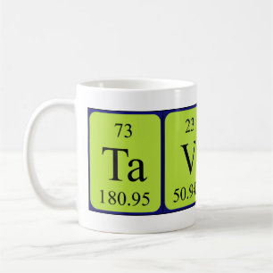 Tavares periodic table name mug