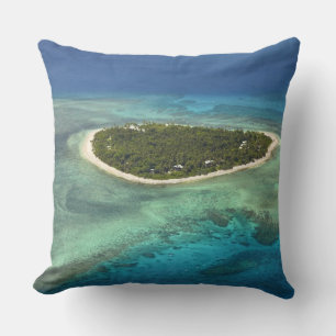 Tavarua Island and coral reef, Mamanuca Islands Cushion