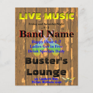 Tavern Bar Club Live Music 3 Flyer