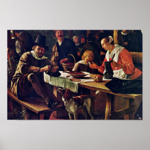 Tavern Garden Detail By Steen Jan (Best Quality) Poster