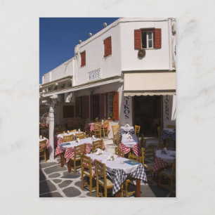 Taverna Nikos, Mykonos, Cyclades Islands, Greece Postcard