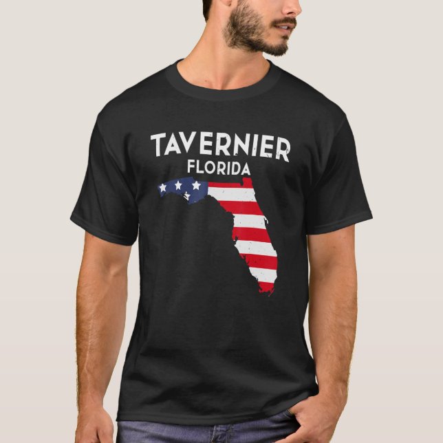 Tavernier Florida USA State America Travel Floridi T-Shirt (Front)