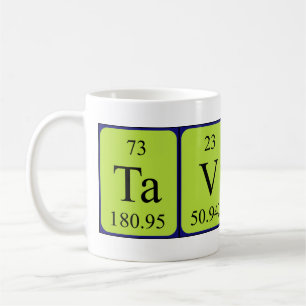 Tavio periodic table name mug
