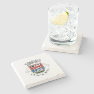 Tavira coat of arms, Portugal Stone Coaster