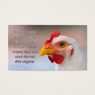 TAVS "Why veganism?" Business Cards in French