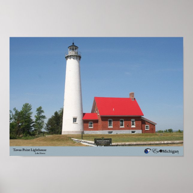 Tawas Point Lighthouse - Michigan Poster (Front)