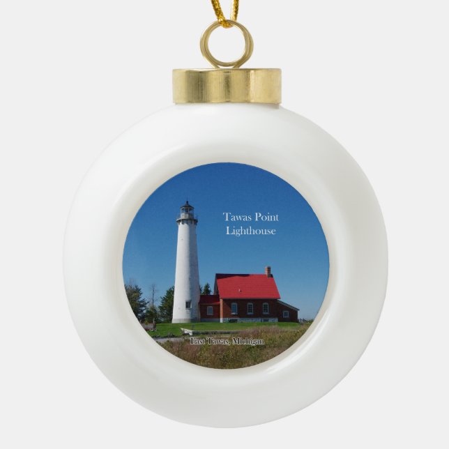 Tawas Point Lighthouse ornament (Front)