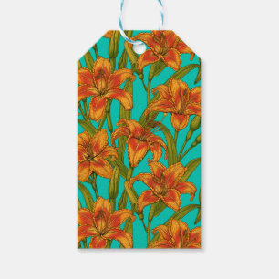 Tawny dailily flowers gift tags