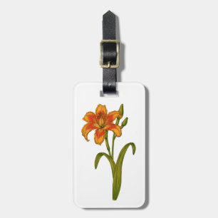 Tawny daylily luggage tag