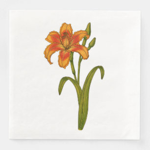 Tawny daylily napkin