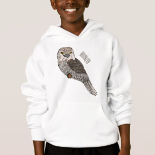 Tawny frogmouth bird cartoon illustration