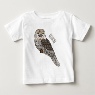 Tawny frogmouth bird cartoon illustration baby T-Shirt