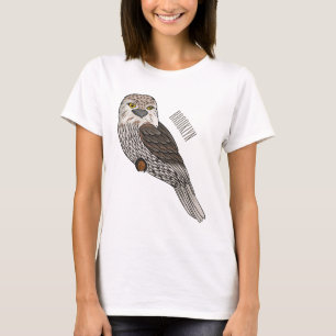 Tawny frogmouth bird cartoon illustration T-Shirt