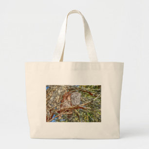 TAWNY FROGMOUTHS QUEENSLAND AUSTRALIA ART EFFECTS LARGE TOTE BAG