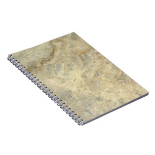 Tawny Gold Streaked marble stone finish Notebook