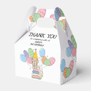 Tawny Neapolitan Mastiff Dog Thank You Favour Box