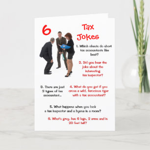 Tax - 6 Tax Jokes Funny Birthday Card
