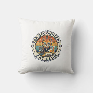 Tax Accountant Cat Cute Kitty Design - Tax Account Cushion