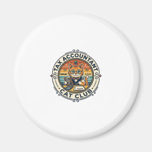Tax Accountant Cat Cute Kitty Design - Tax Account Magnet