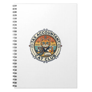 Tax Accountant Cat Cute Kitty Design - Tax Account Notebook