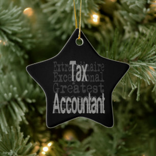 Tax Accountant Extraordinaire Ceramic Ornament