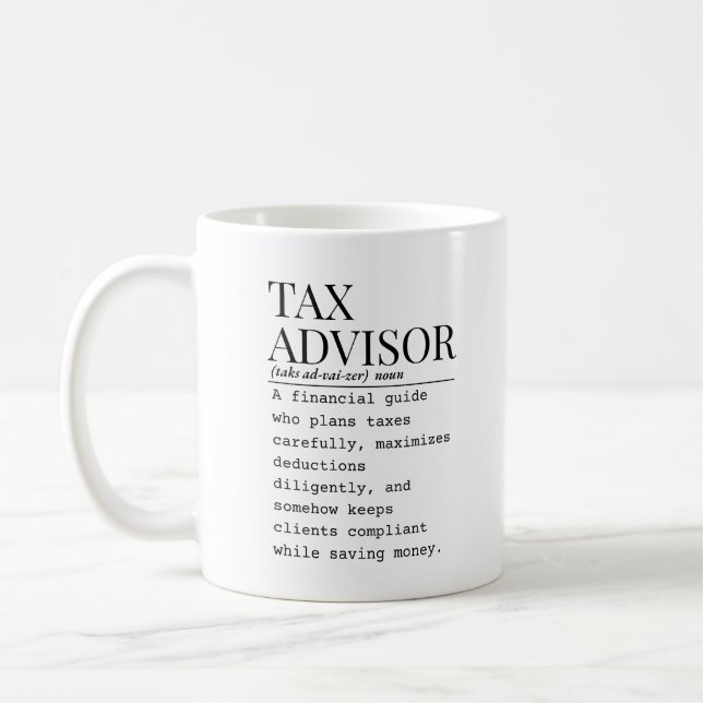 Tax advisor coffee mug (Left)