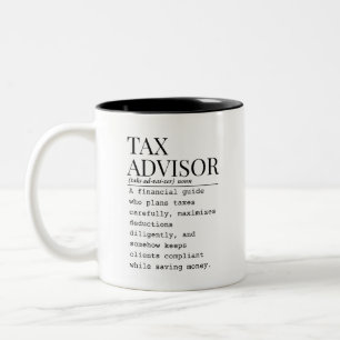 Tax advisor Two-Tone coffee mug