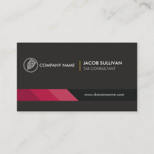 Tax Consultant Tax Preparer Business Card