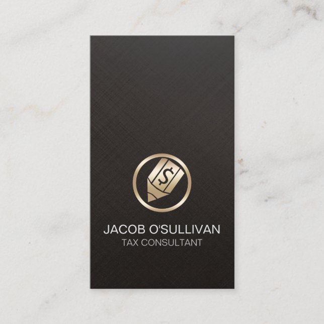 Tax Consultant Taxation Finance Financial  Business Card (Front)