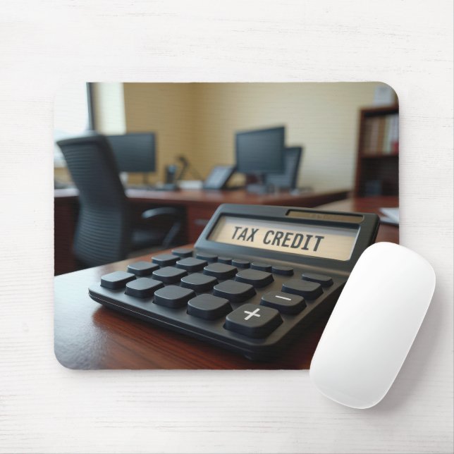 Tax Credit Office Calculator Mouse Pad (With Mouse)