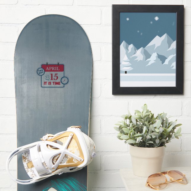 Tax day stickers (Snowboard)