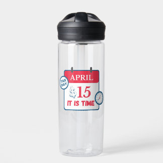 Tax day water bottle