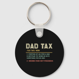 Tax Definition Funny Father's Day Key Ring