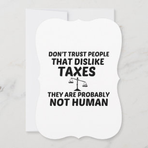 TAX DISLIKE NOT HUMAN ANNOUNCEMENT