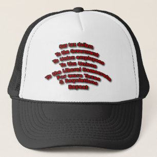 Tax Dollars Cycle Political Conservative Trucker Hat