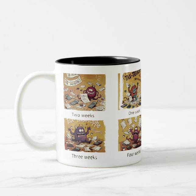 Tax Joy Two-Tone Coffee Mug (Left)