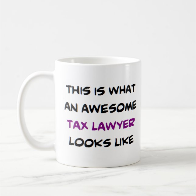 tax lawyer, awesome coffee mug (Left)