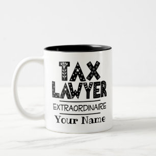 Tax Lawyer Personalised Two-Tone Coffee Mug