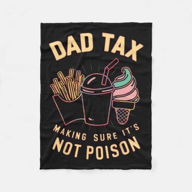 Tax Making Sure It's Not Poison 4  Fleece Blanket (Front)