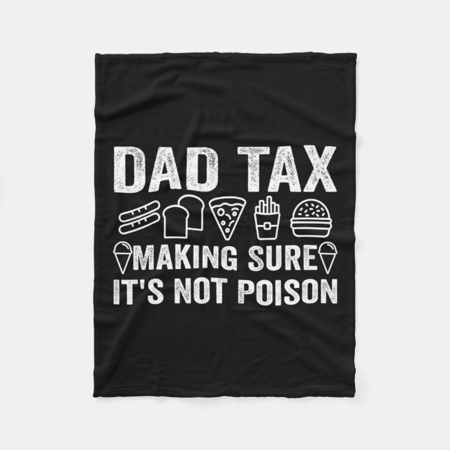 Tax Making Sure It's Not Poison 6  Fleece Blanket (Front)