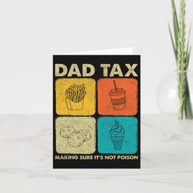 Tax Making Sure It's Not Poison 7  Card (Front)