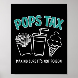 Tax Making Sure It's Not Poison Funny Dad Tee Poster